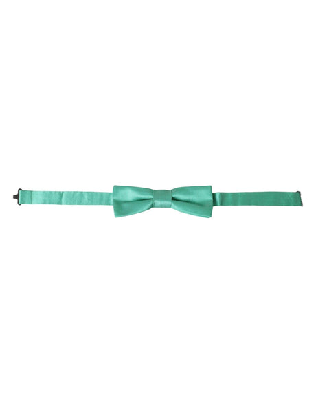 Dolce & Gabbana Mint Green Silk Adjustable Neck Men Bow Tie - Hilstor