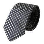 Dolce & Gabbana Black 100% Silk Patterned Adjustable Men Tie - Hilstor