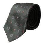 Dolce & Gabbana Dark Gray 100% Silk Fantasy Adjustable Men Tie - Hilstor