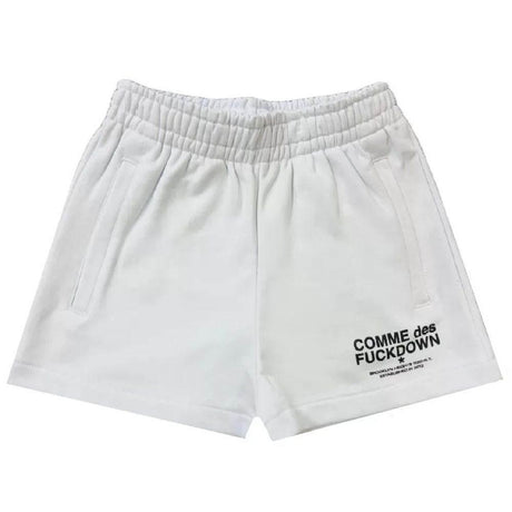 Comme Des Fuckdown White Cotton Short - Hilstor