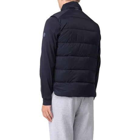 People Of Shibuya Blue Polyester Men Vest - Hilstor