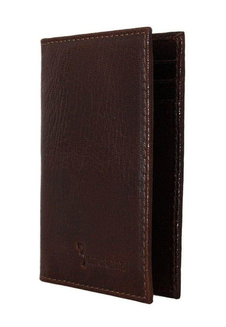 Billionaire Italian Couture Brown Leather Bifold Wallet - Hilstor