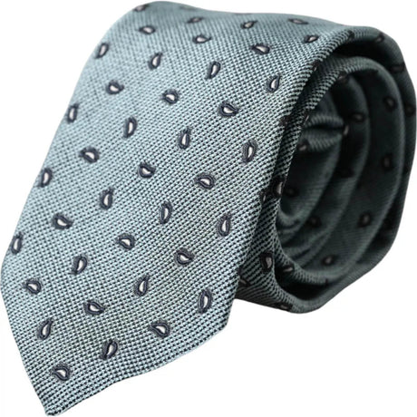 Dolce & Gabbana Green 100% Silk Patterned Adjustable Men Tie - Hilstor