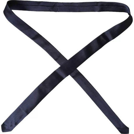 Dolce & Gabbana Dark Blue Silk Skinny Adjustable Tie - Hilstor