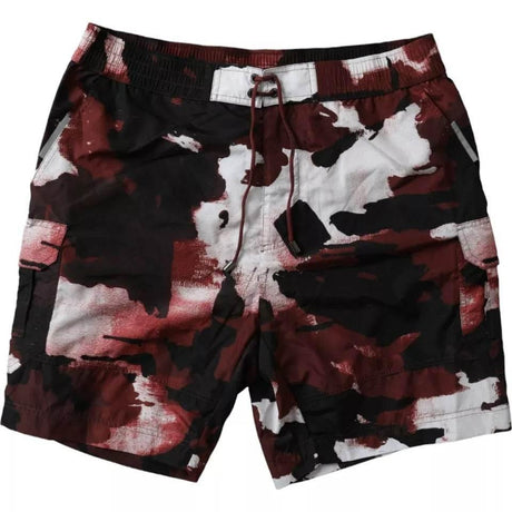 Dolce & Gabbana Multicolor Camouflage DG Logo Beachwear Shorts Swimwear - Hilstor