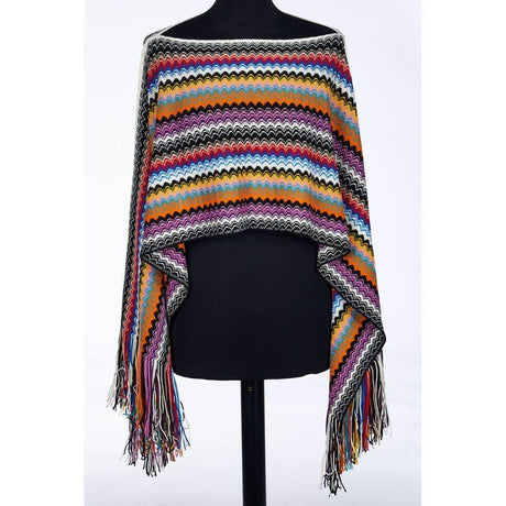 Missoni Multicolor Wool Women Poncho - Hilstor