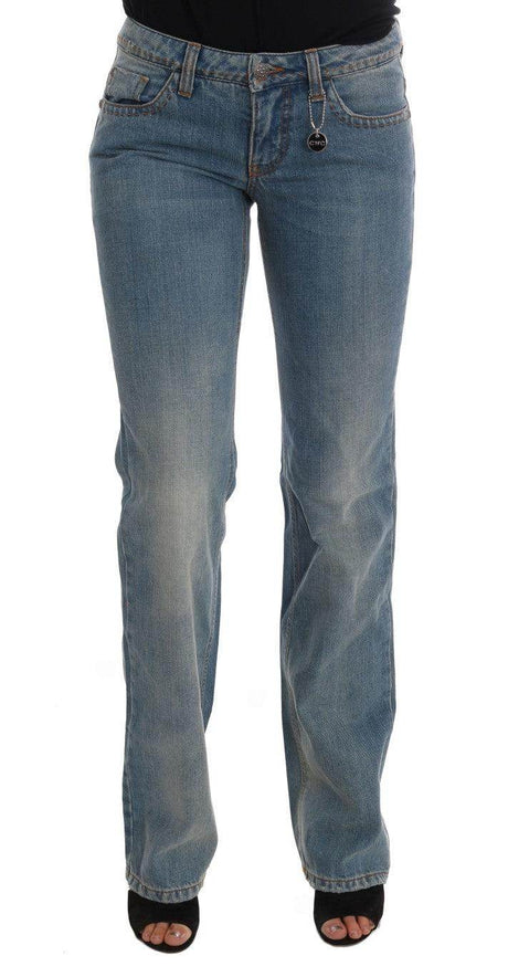 Costume National Blue Wash Cotton Classic Jeans - Hilstor