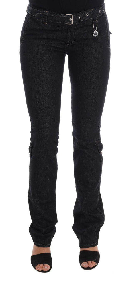 Costume National Blue Cotton Stretch Slim Fit Jeans - Hilstor