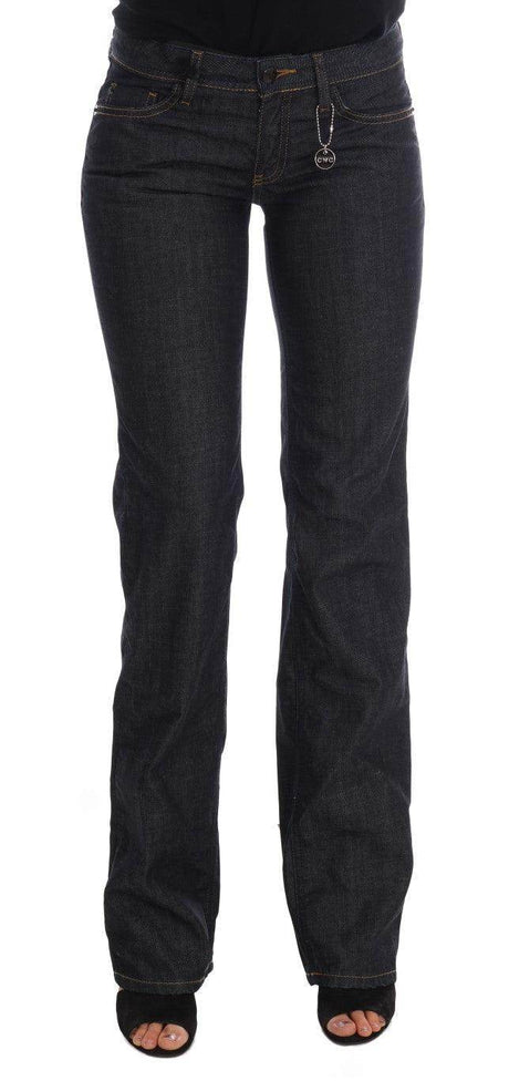Costume National Dark Blue Cotton Classic Fit Jeans - Hilstor