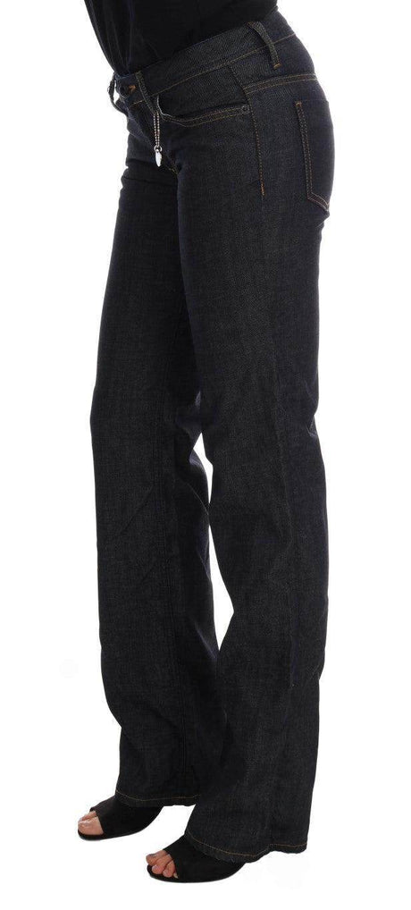 Costume National Dark Blue Cotton Classic Fit Jeans - Hilstor