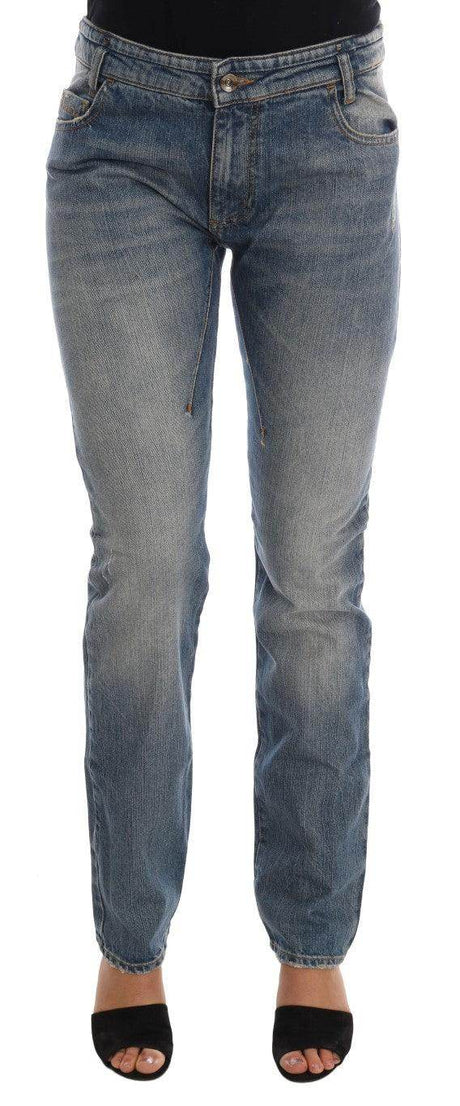 Costume National Blue Cotton Stretch Denim Jeans - Hilstor