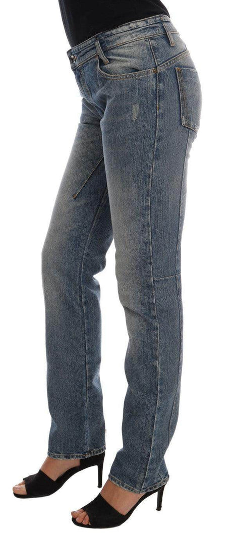 Costume National Blue Cotton Stretch Denim Jeans - Hilstor