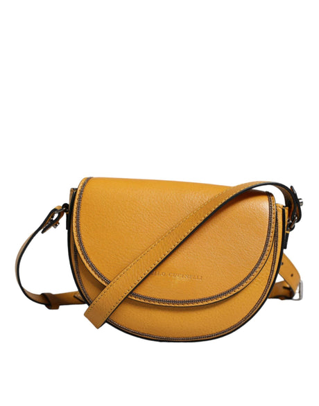 Brunello Cucinelli Light Brown Leather Logo Waist Strap Sling Bag - Hilstor