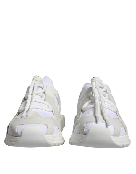 Dolce & Gabbana White Mesh Sorrento Trekking Sneakers Shoes - Hilstor