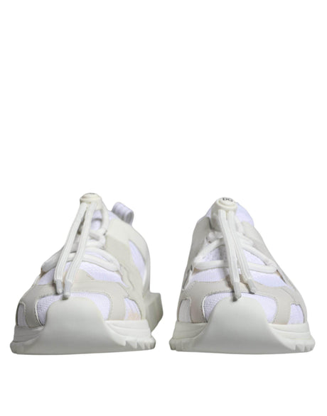 Dolce & Gabbana White Mesh Sorrento Trekking Sneakers Shoes - Hilstor