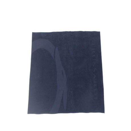 Trussardi Beachwear Blue Cotton Men's Beach Towel - Hilstor