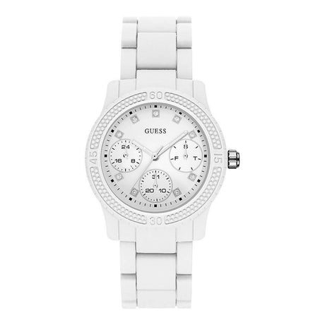 Guess White Rubber Watch - Hilstor