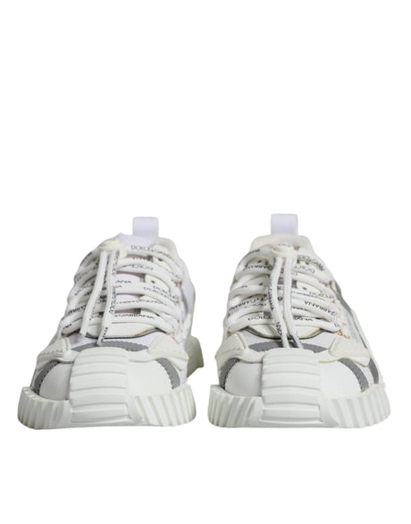 Dolce & Gabbana White Lace Up Low Top NS1 Sneakers Shoes - Hilstor
