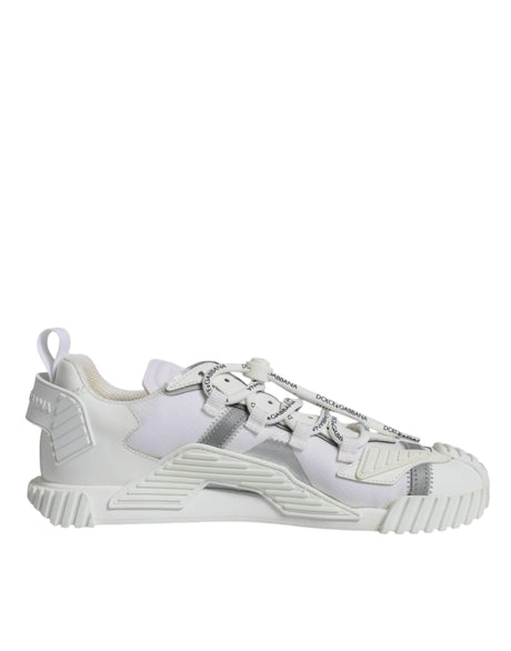 Dolce & Gabbana White Lace Up Low Top NS1 Sneakers Shoes - Hilstor