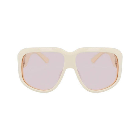 Longchamp White Acetate Sunglasses - Hilstor