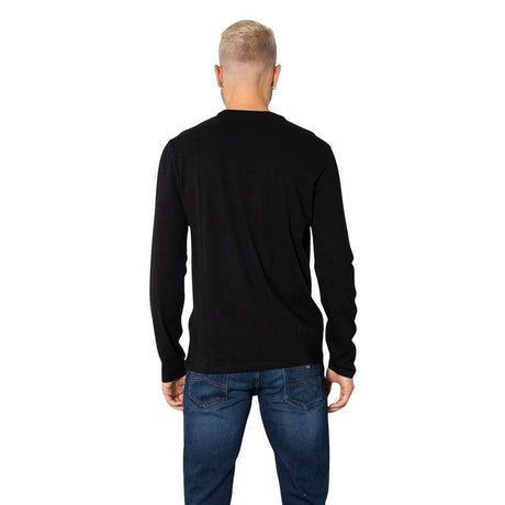 Armani Exchange Black Cotton Long Sleeve - Hilstor