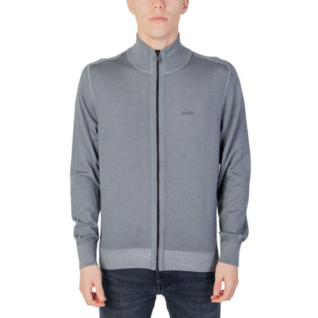 Hugo Boss Gray Wool Cardigan - Hilstor
