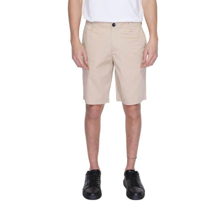 Armani Exchange Beige Cotton Bermuda - Hilstor