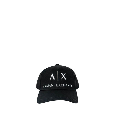 Armani Exchange Black Cotton Caps Baseball Hat - Hilstor