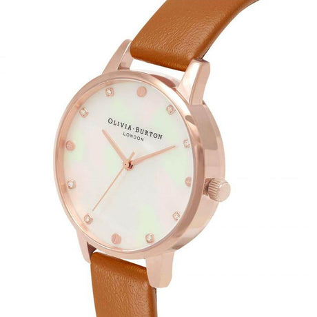 Olivia Burton Brown Artificial Leather Watch - Hilstor