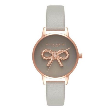 Olivia Burton Gray Artificial Leather Watch - Hilstor