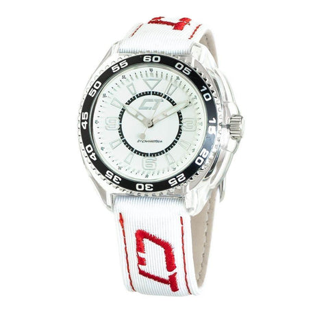 Chronotech White Leather Watch - Hilstor