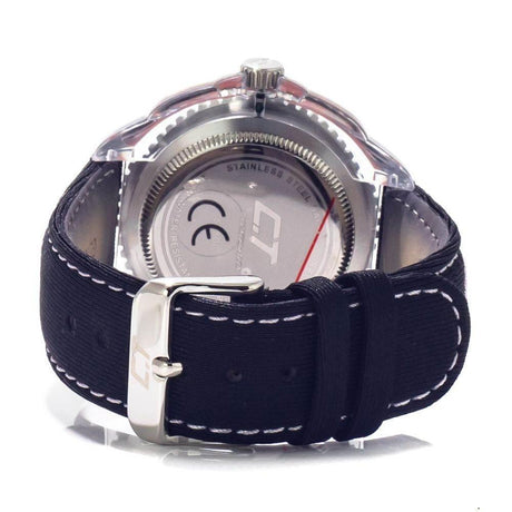 Chronotech Black Leather Watch - Hilstor
