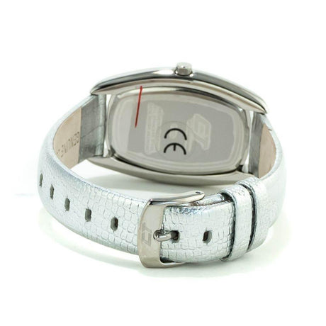 Chronotech Silver Leather Watch - Hilstor