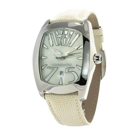Chronotech White Leather Watch - Hilstor