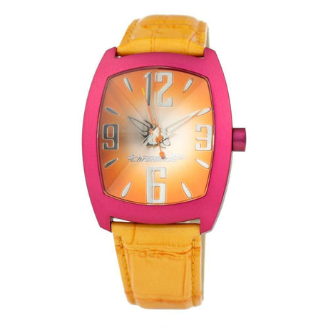 Chronotech Orange Leather Watch - Hilstor