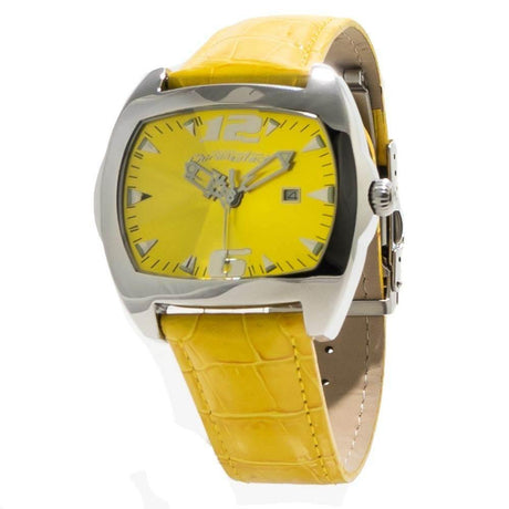 Chronotech Yellow Leather Watch - Hilstor