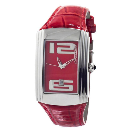 Chronotech Red Leather Watch - Hilstor