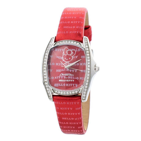 Chronotech Red Leather Watch - Hilstor