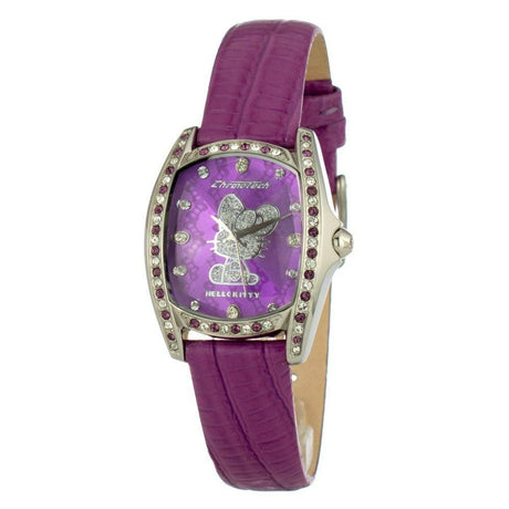 Chronotech Purple Leather Watch - Hilstor