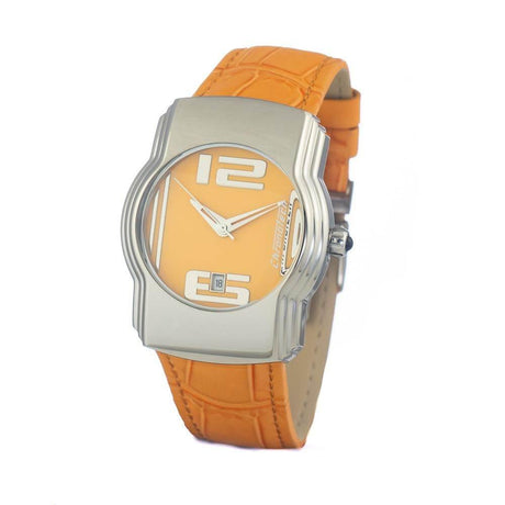 Chronotech Orange Leather Watch - Hilstor