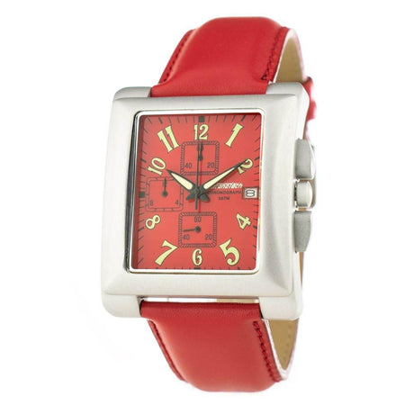 Chronotech Red Leather Watch - Hilstor