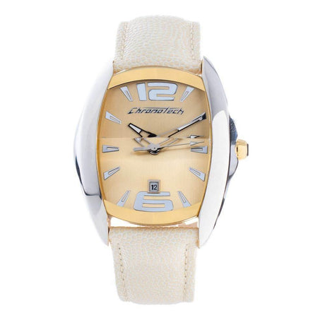 Chronotech Beige Leather Watch - Hilstor