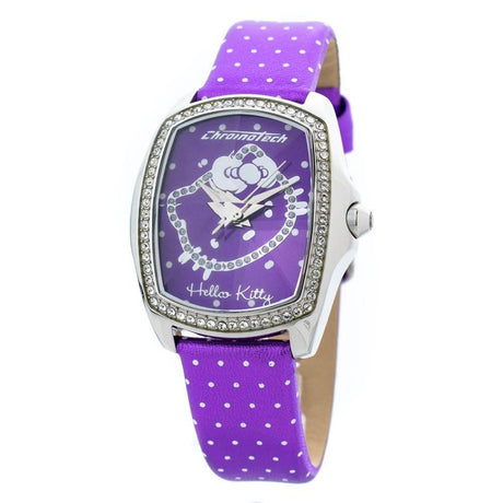 Chronotech Purple Leather Watch - Hilstor
