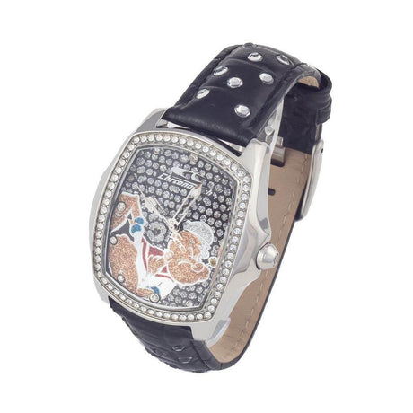 Chronotech Black Leather Watch - Hilstor