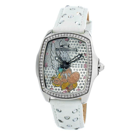 Chronotech White Leather Watch - Hilstor
