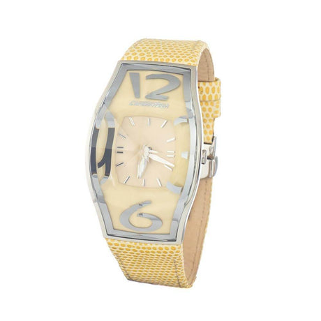 Chronotech Yellow Leather Watch - Hilstor