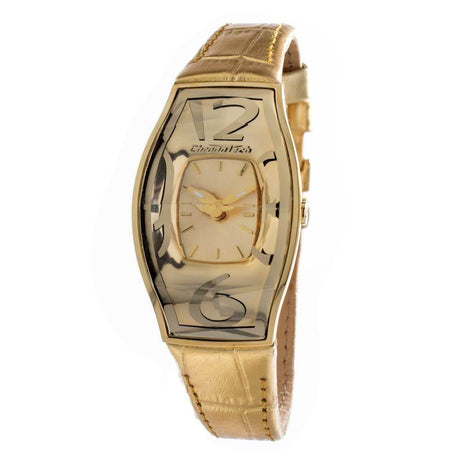 Chronotech Gold Leather Watch - Hilstor