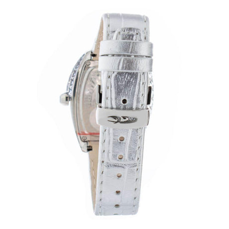 Chronotech Silver Leather Watch - Hilstor