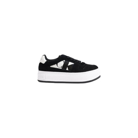Calvin Klein Jeans Black Leather Sneaker - Hilstor