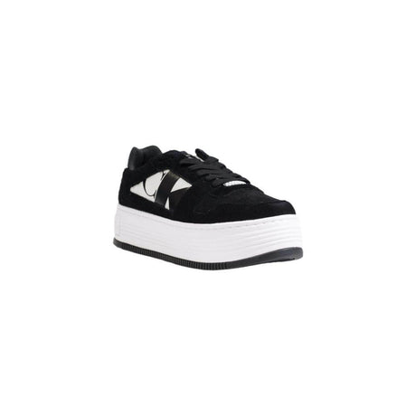 Calvin Klein Jeans Black Leather Sneaker - Hilstor